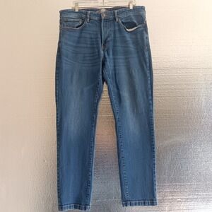 Grayers Jeans Mens 36x32 *measures 36x31 Blue Straight Leg Cotton Blend Denim